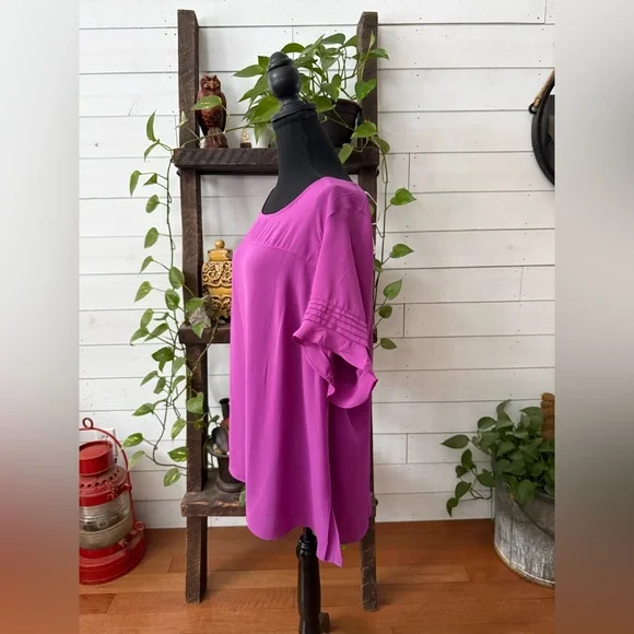 Avenue Vibrant Magenta Blouse - Picture 7 of 17